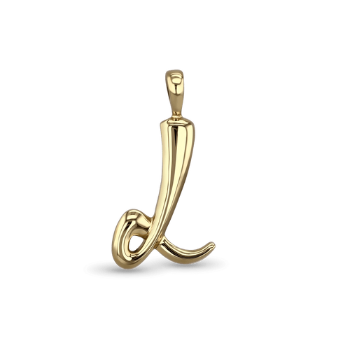 Initial L Love Letter Pendant Catherine Best Dev 9ct Yellow Gold Pendant