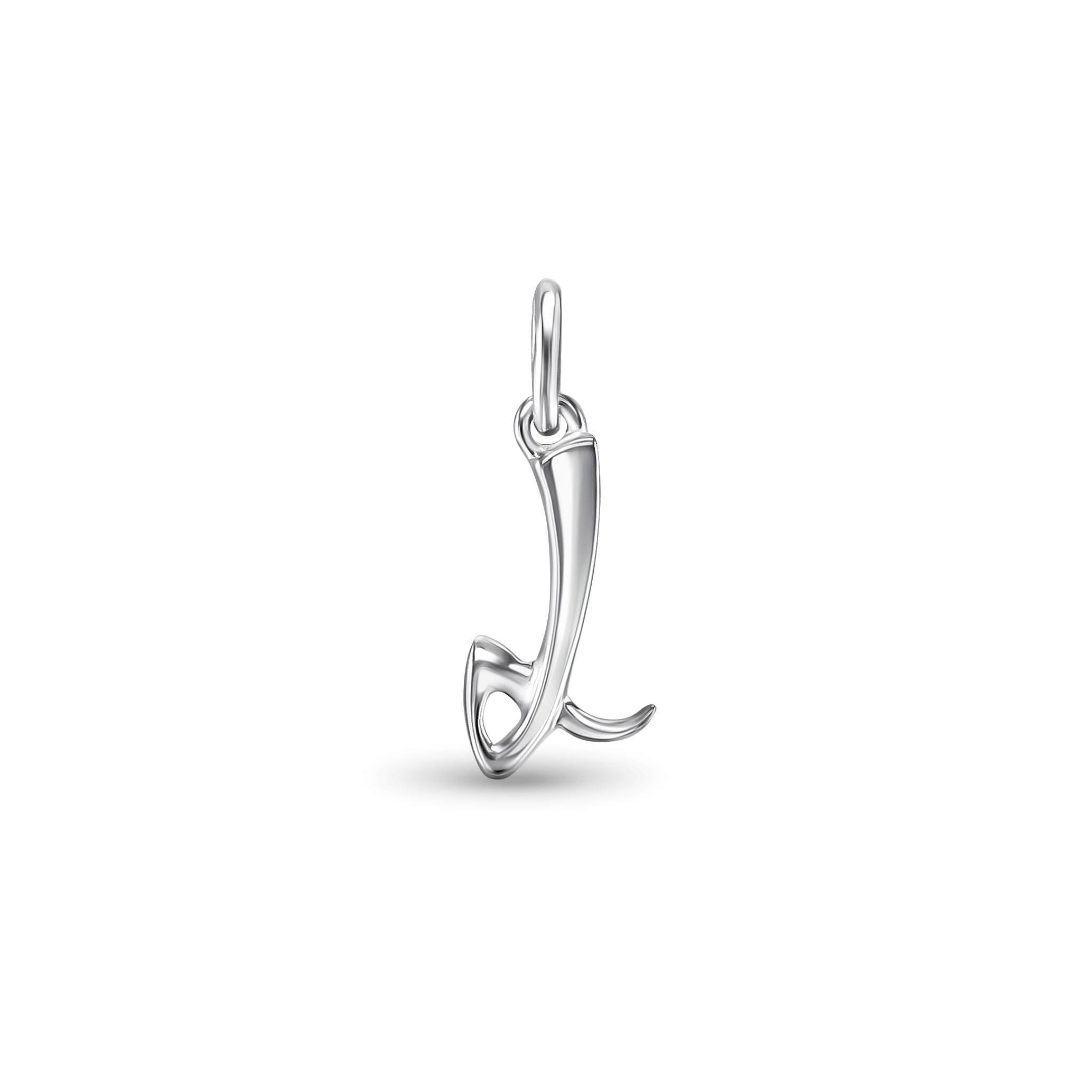 Initial L Love Letter Mini Pendant in Silver Catherine Best Dev Pendant