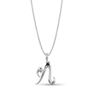 Initial N Love Letter Pendant Catherine Best Dev Silver Pendant on a 18 chain