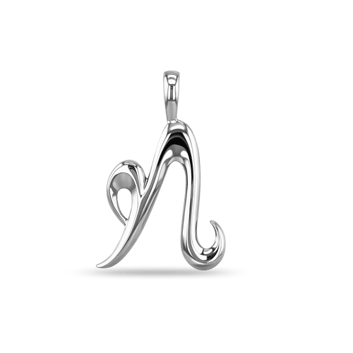 Initial N Love Letter Pendant Catherine Best Dev Silver Pendant
