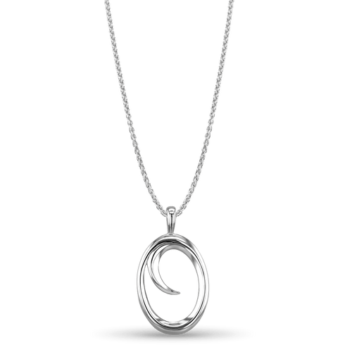 Initial O Love Letter Pendant Catherine Best Dev Silver Pendant on a 18 chain