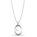 Initial O Love Letter Pendant Catherine Best Dev Silver Pendant on a 18 chain