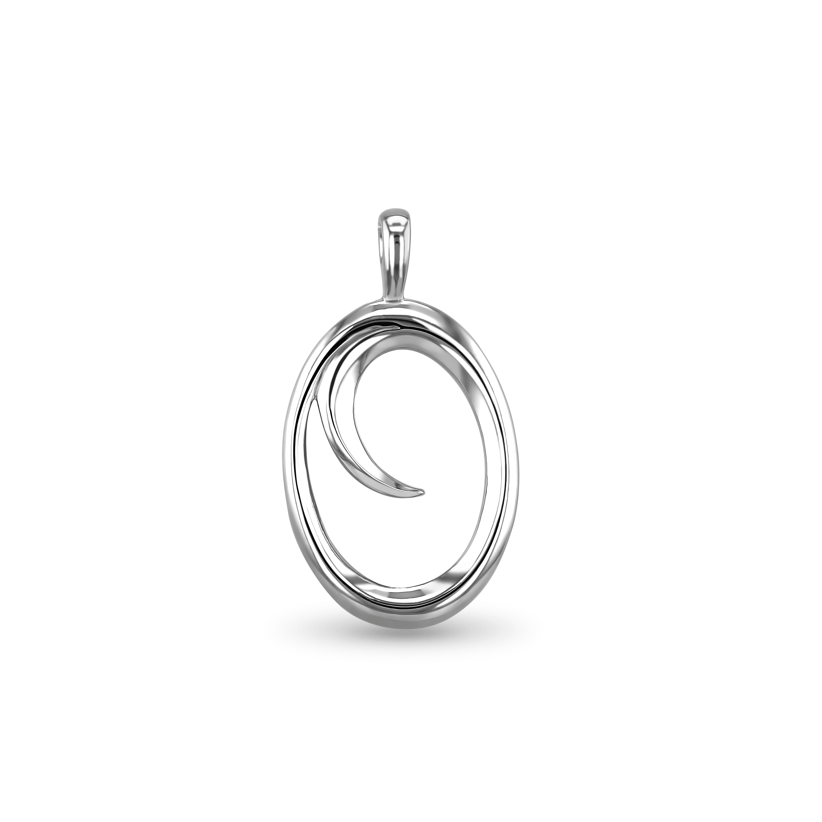 Initial O Love Letter Pendant Catherine Best Dev Silver Pendant