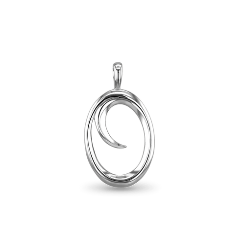 Initial O Love Letter Pendant Catherine Best Dev Silver Pendant