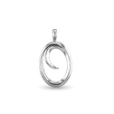 Initial O Love Letter Pendant Catherine Best Dev Silver Pendant