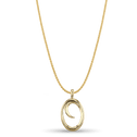 Initial O Love Letter Pendant Catherine Best Dev 9ct Yellow Gold Pendant on a 18 chain