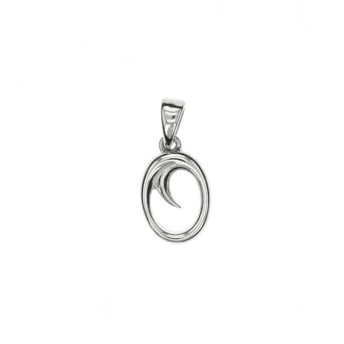 Initial O Love Letter Mini Pendant in Silver Catherine Best Dev