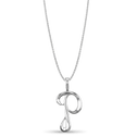 Initial P Love Letter Pendant Catherine Best Dev Silver Pendant on a 18 chain