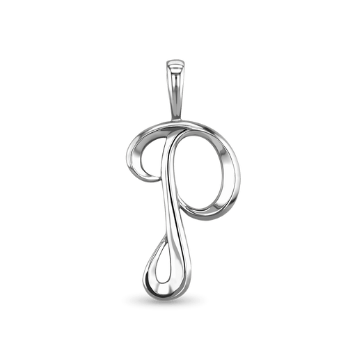 Initial P Love Letter Pendant Catherine Best Dev Silver Pendant