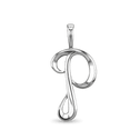 Initial P Love Letter Pendant Catherine Best Dev Silver Pendant