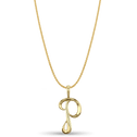 Initial P Love Letter Pendant Catherine Best Dev 9ct Yellow Gold Pendant on a 18 chain