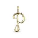 Initial P Love Letter Pendant Catherine Best Dev 9ct Yellow Gold Pendant