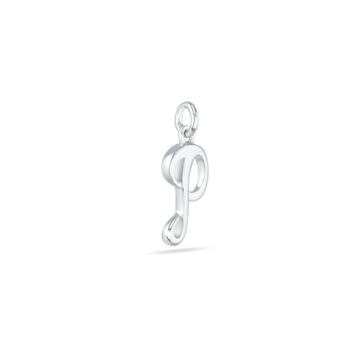 Initial P Love Letter Mini Pendant in Silver Catherine Best Dev