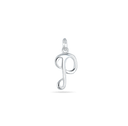 Initial P Love Letter Mini Pendant in Silver Catherine Best Dev Pendant