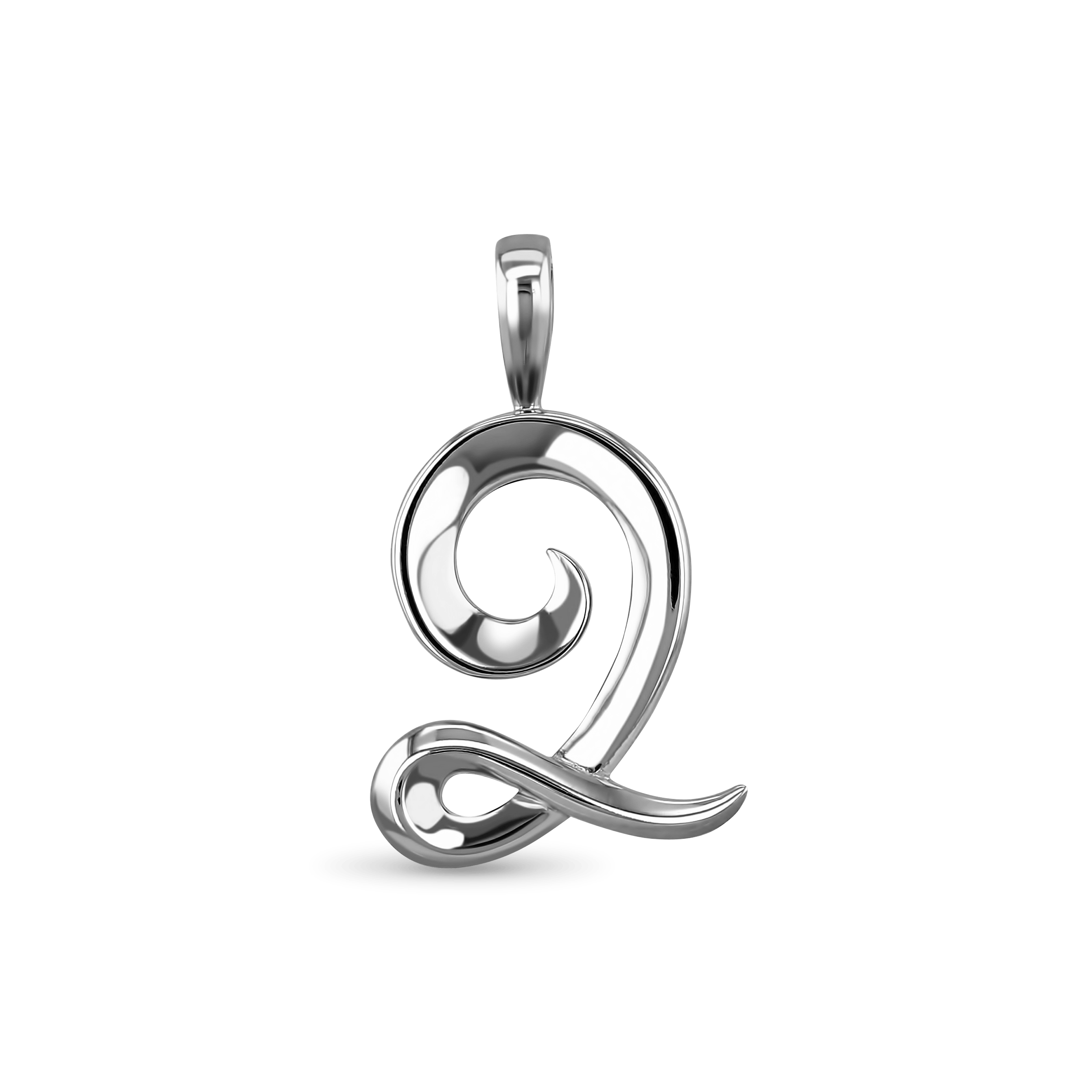 Initial Q Love Letter Pendant Catherine Best Dev Silver Pendant