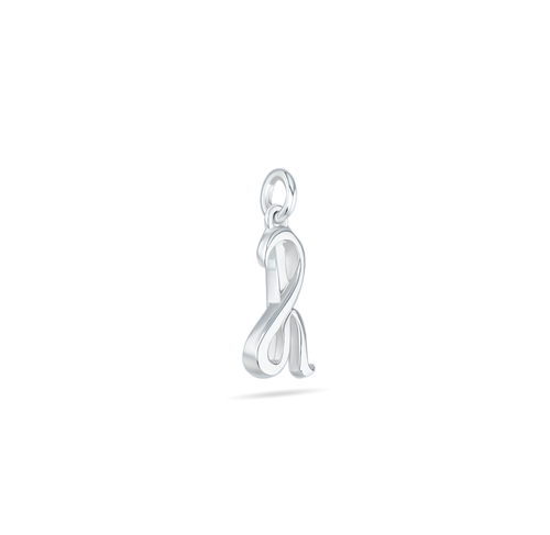 Initial R Love Letter Mini Pendant in Silver Catherine Best Dev