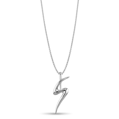 Initial S Love Letter Pendant Catherine Best Dev Silver Pendant on a 18 chain