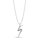 Initial S Love Letter Pendant Catherine Best Dev Silver Pendant on a 18 chain