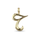Initial T Love Letter Pendant Catherine Best Dev 9ct Yellow Gold Pendant