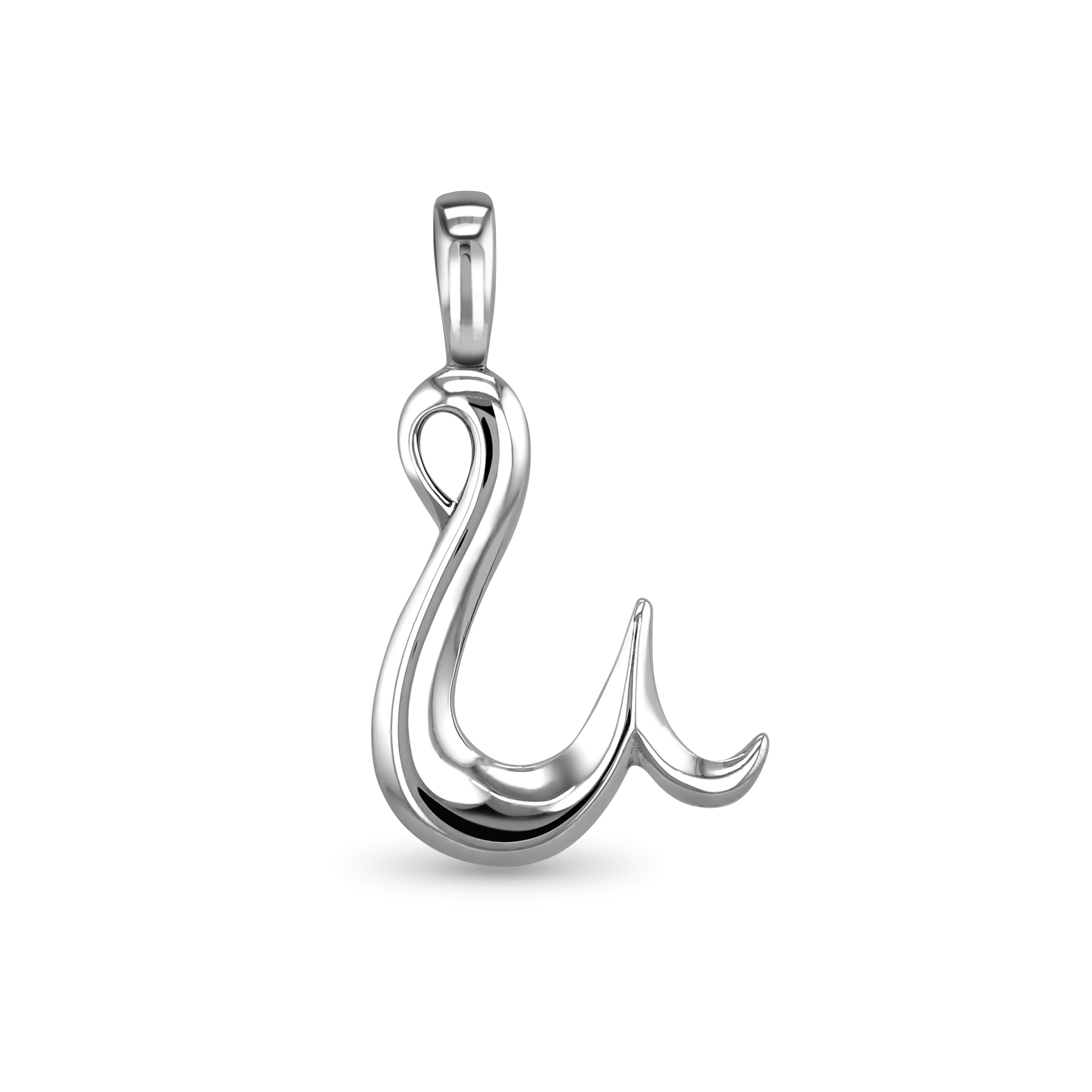Initial U Love Letter Pendant Catherine Best Dev Silver Pendant