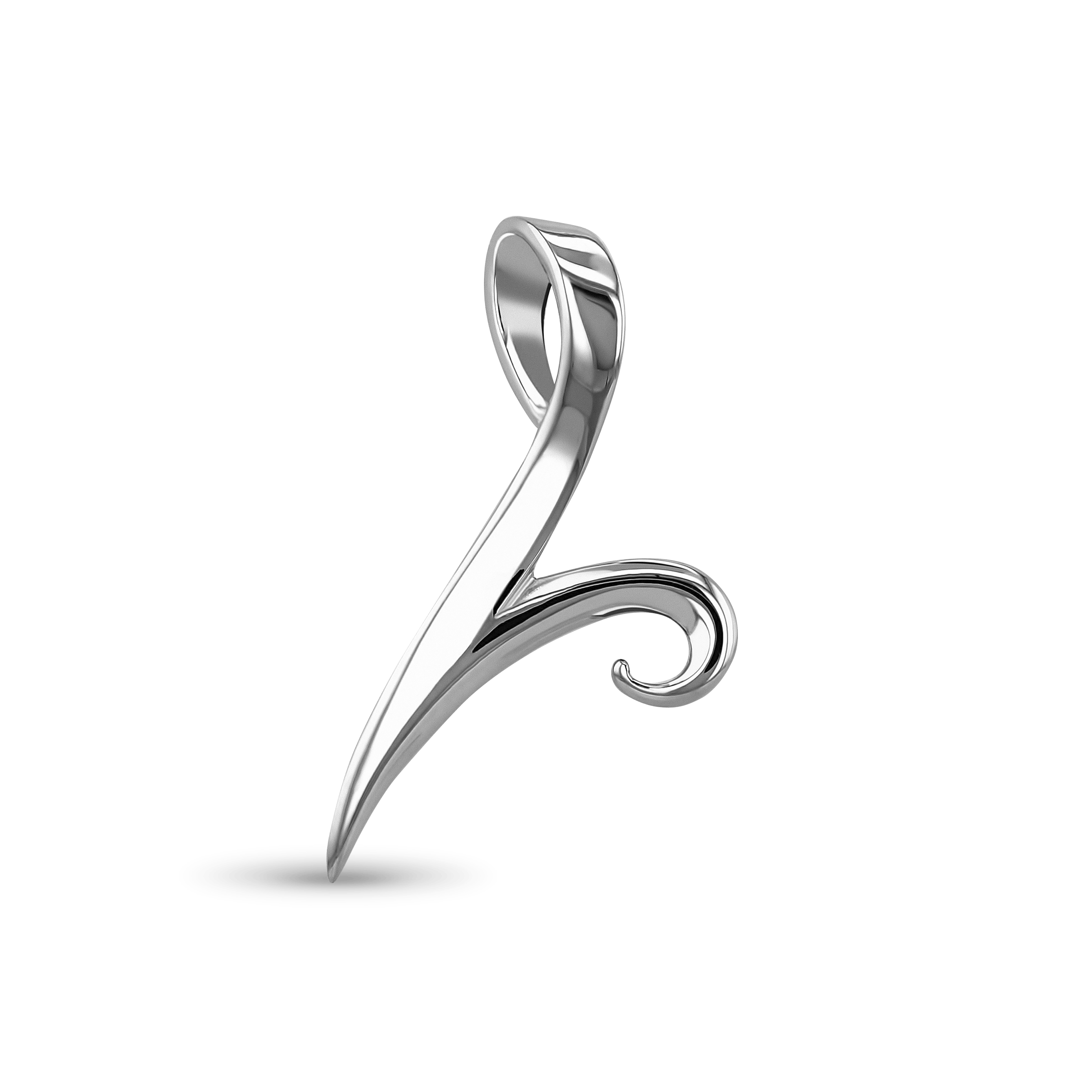 Initial V Love Letter Pendant Catherine Best Dev Silver Pendant