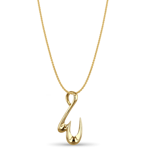 Initial W Love Letter Pendant Catherine Best Dev 9ct Yellow Gold Pendant on a 18 chain