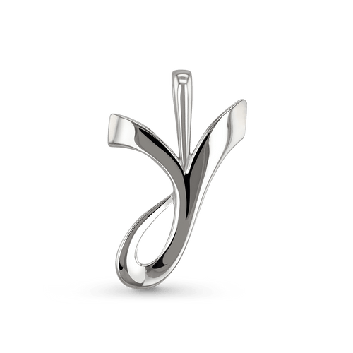 Initial Y Love Letter Pendant Catherine Best Dev Silver