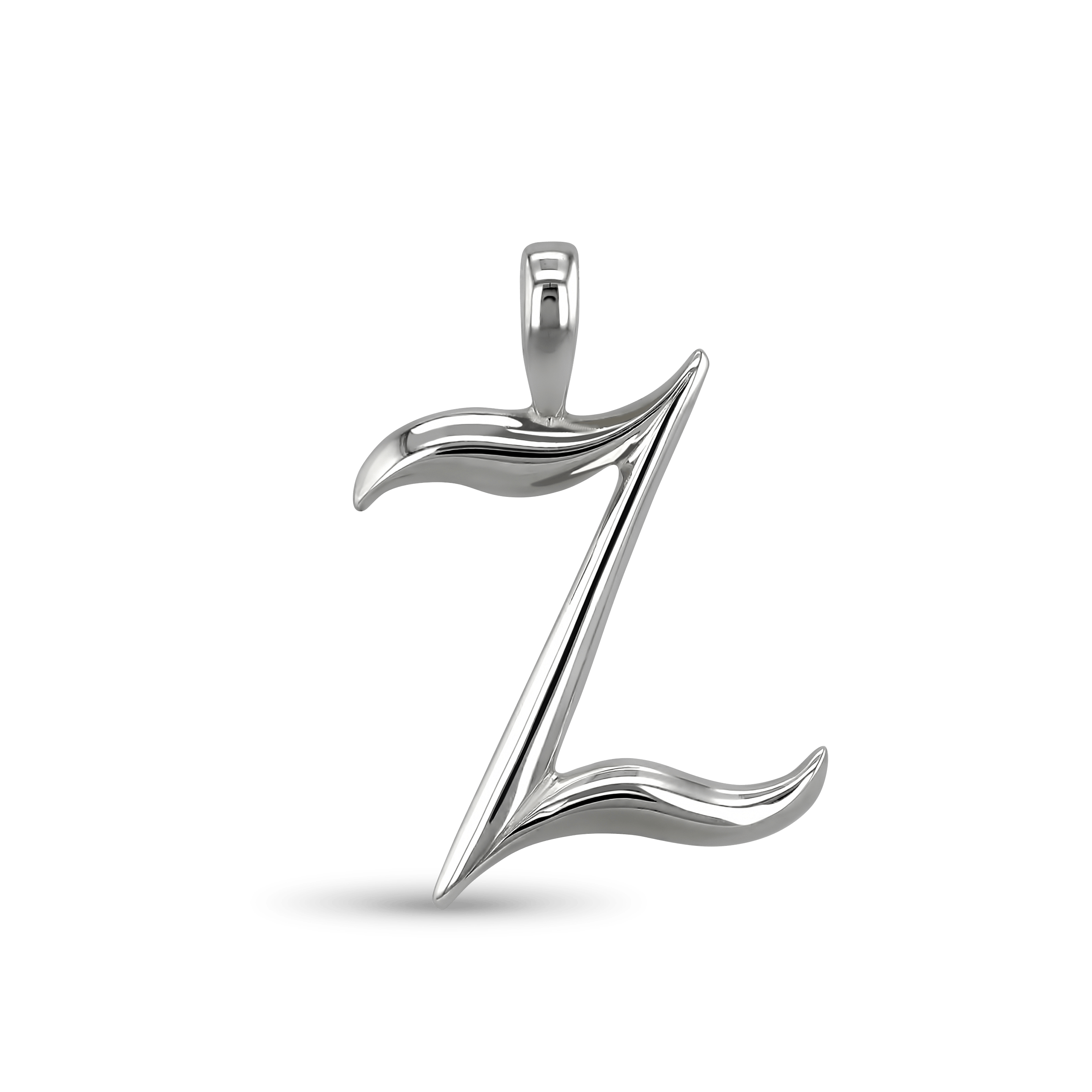 Initial Z Love Letter Pendant Catherine Best Dev Silver Pendant