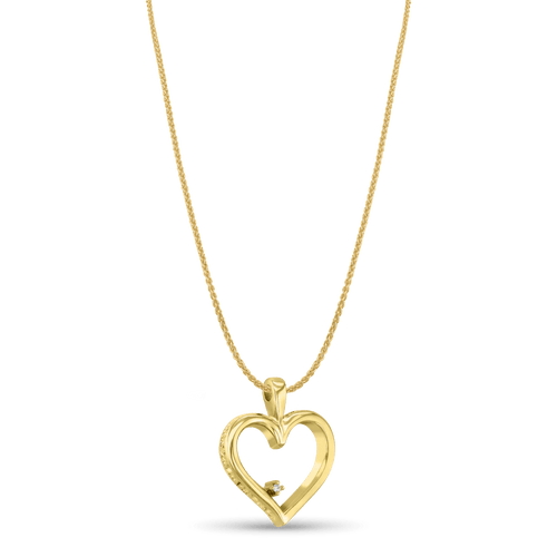 I Love You Pendant Catherine Best Dev 18ct Yellow Gold Pendant on a 18