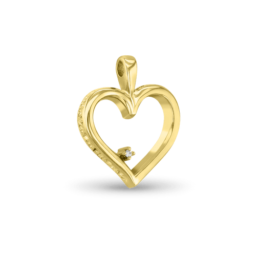 I Love You Pendant Catherine Best Dev 18ct Yellow Gold Pendant
