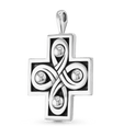 Spirit Religious Cross Pendant in Silver Catherine Best Dev Pendant