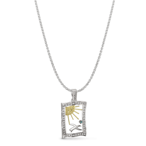 The Les Bourgs Charity Pendant Catherine Best Dev Pendant on a 18 chain