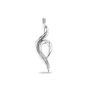 Wildflame Pendant Catherine Best Dev 9ct White Gold Pendant