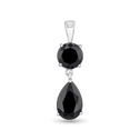 Midnight Pendant Catherine Best Dev 2 Stone Design Black Cubic Zirconia Pendant