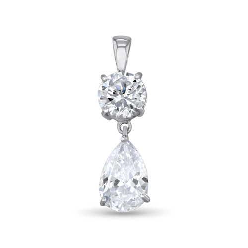 Midnight Pendant Catherine Best Dev 2 Stone Design Clear Cubic Zirconia Pendant
