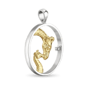 Life is Precious Pendant Catherine Best Dev Silver and Gold Plate Pendant