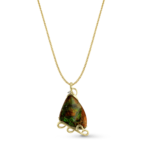Rocky Ridge Pendant Catherine Best Dev Pendant on a 18 chain