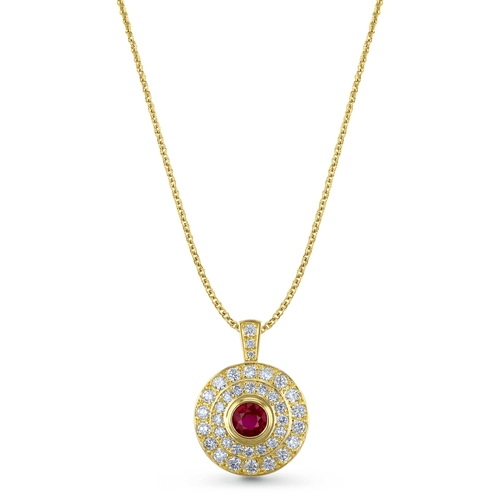 Loves Flare Pendant Catherine Best Dev Pendant on a 18