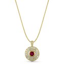 Loves Flare Pendant Catherine Best Dev Pendant on a 18