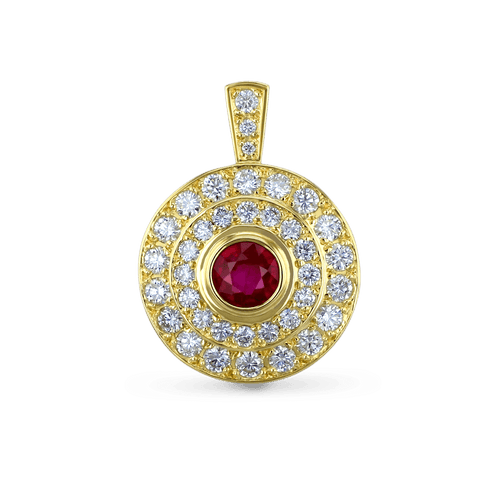 Loves Flare Pendant Catherine Best Dev Pendant Ruby