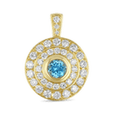 Loves Flare Pendant Catherine Best Dev Pendant Blue Topaz