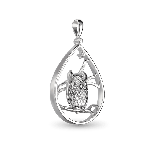 The Wise One Pendant Catherine Best Dev Silver Pendant