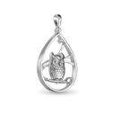 The Wise One Pendant Catherine Best Dev Silver Pendant