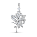 Flutterby Handmade Diamond Pendant in Platinum Catherine Best Dev Pendant