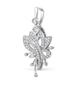 Flutterby Handmade Diamond Pendant in Platinum Catherine Best Dev