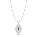 Nefertiti Pendant Catherine Best Dev pendant on a 18