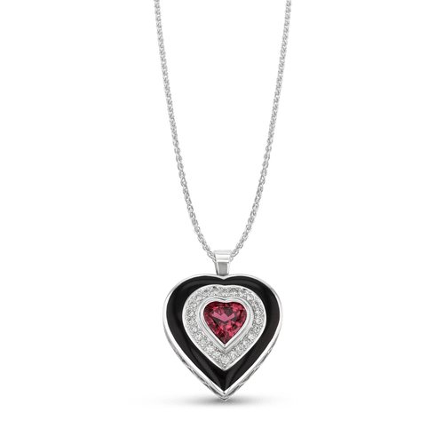 Love Is Precious Pink Tourmaline Pendant Catherine Best Dev Pendant on a 18 chain