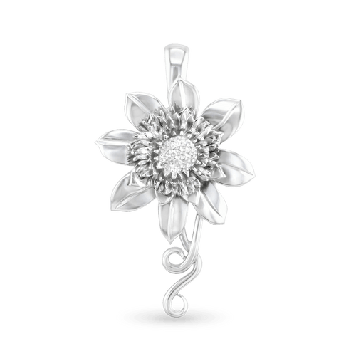 Clematis Empress Pendant Catherine Best Dev Silver Pendant