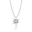 Clematis Empress Pendant Catherine Best Dev Silver Pendant on a 18