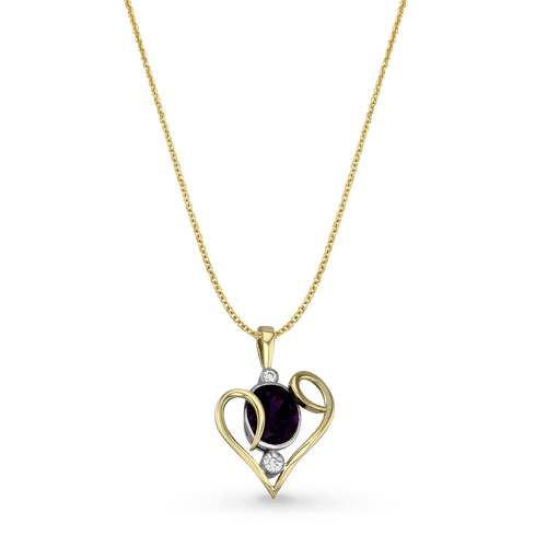 Open Heart Pendant Catherine Best Dev Pendant on a 18 chain 4.96ct